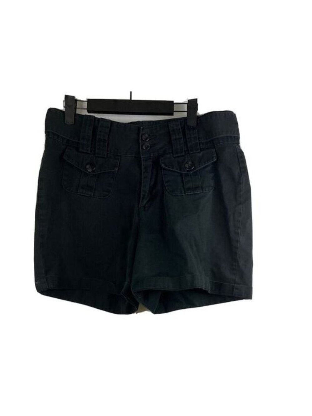 Riders By Lee Casuals Black Cotton Utility Shorts Women’s Size 10M